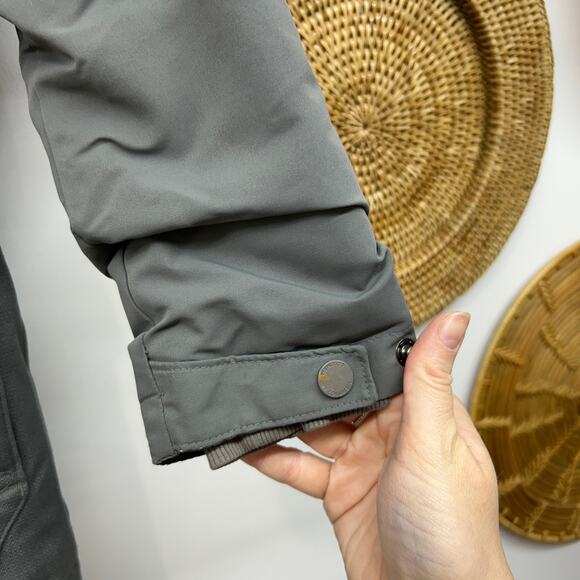 Columbia Gray Fleece Lined Hood Winter Coat Girls Small 8 Snow - Picture 6 of 8